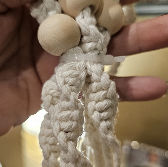 Ashland macrame glass bowl or potted plant hanger - Picture 4 of 10